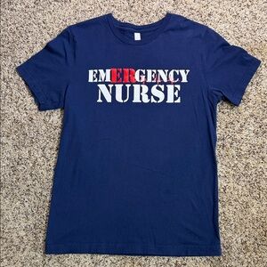 Emergency Nurse Navy Blue T-Shirt